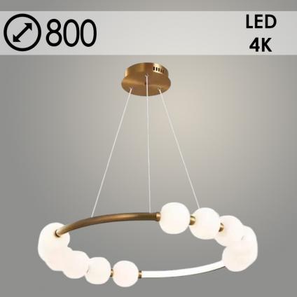 Люстра P930-800 AB бронза 75W LED 4000K d800 h100, ZOK24